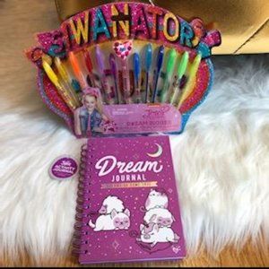 Justice Dream Journal and JoJo Siwa Gel Pen Set